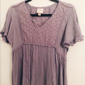 Flowy Periwinkle Blouse from Knox Rose